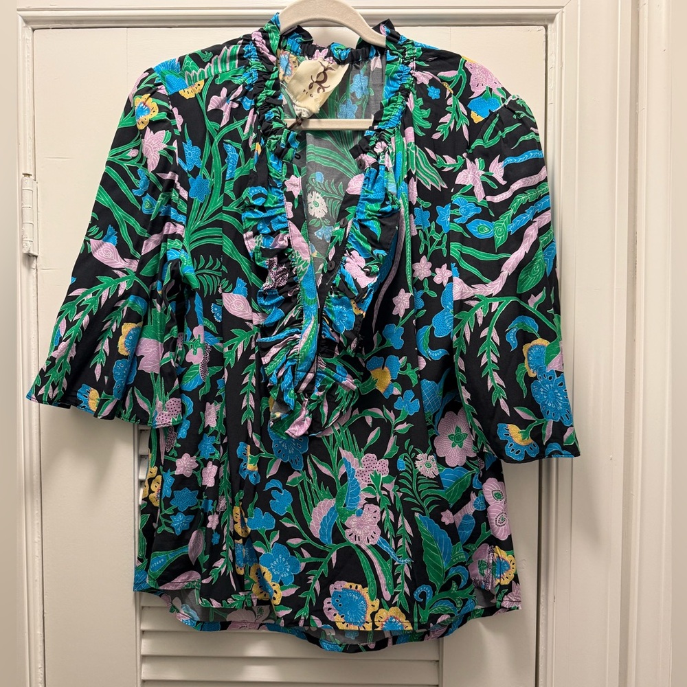 Figue Multicolor Blouse Size L